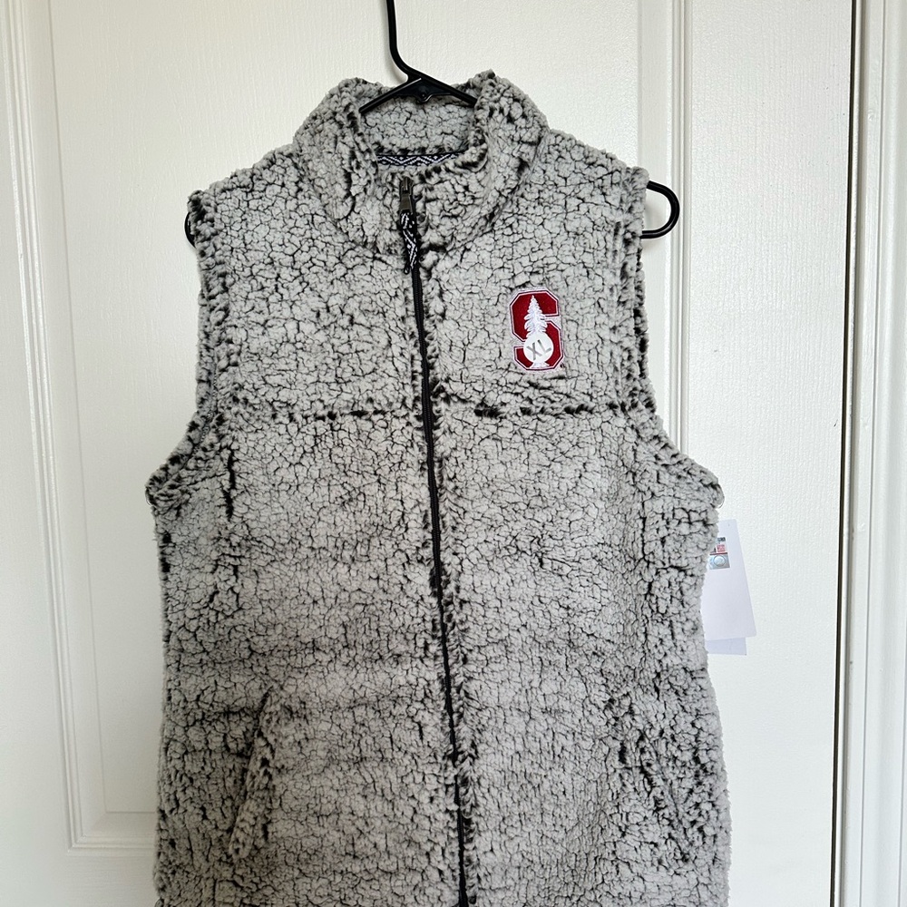 Stanford - NWT Grey Sherpa Vest